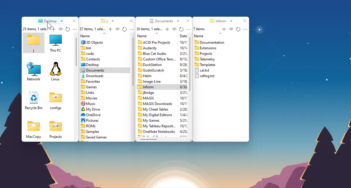 Resizing ChromaFiler windows